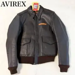 新品タグ AVIREX A-2 レザージャケット 本革 アメリカ製 38 M