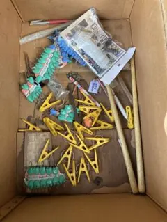 DIY素材セット クリップと木製棒