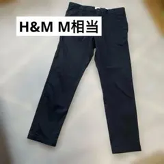 H&M スリムフィット スラックス メンズ ネイビー 紺 EUR32 Mのサムネイル