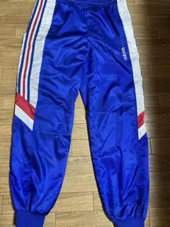 adidas 80s 90s デサント製 トラックパンツ トリコロールカラー