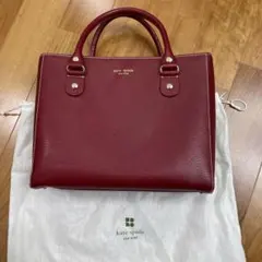 kate spade ハンドバッグ 革製 赤