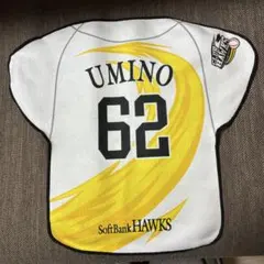 ソフトバンクホークス　ユニフォーム型タオル　62 海野