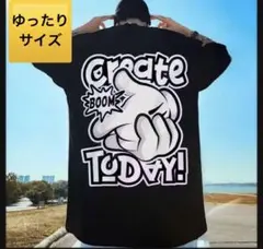 半袖 Tシャツ バックプリント オーバーサイズ ストリート ゆったり 大きいのサムネイル