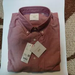 ユニクロ JW ANDERSON オックスフォードオーバーサイズシャツ レッド