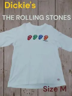 Dickies ✕ ローリング・ストーンズ バンドTシャツ ホワイト