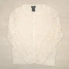 zunieレースカーディガン140 白 ホワイト 検 ZARA H&M