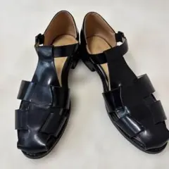 未使用 卑弥呼 ヒミコ 本革グルカサンダル 25cm黒 - メルカリ
