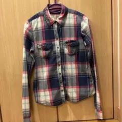 【Abercrombie&Fitch】レディース　チェックシャツ　Sサイズ