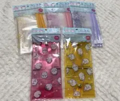 ちいかわ　100均　ジッパー袋　クリアケース　5点セット　ハチワレ　うさぎ