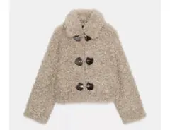完売品 ZARA フェイクボアジャケット プードルファー 完売品 ZARA フェイクボアジャケット プードルファー
