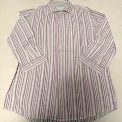 BEAMS ストライプ柄 七分袖シャツ Sサイズのサムネイル