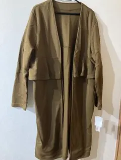 ブラウンフリース風 ロングコートM〜Lサイズ