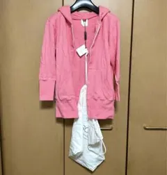 新品 タグ付 DOUBLE STANDARD パーカー ショートパンツ ピンクのサムネイル