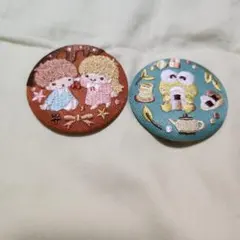 サンリオ刺繍缶バッジ