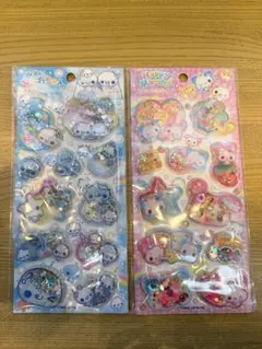 スパンコールパーティ　シャカシャカシール あわわちゃん、ハッピーマーチ　セット