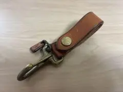 レザー フック付きキーホルダー