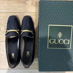 GUCCI 黒 ローファー 23.5cm