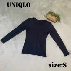 【UNIQLO】ユニクロ（S）ヒートテックインナー ネイビー