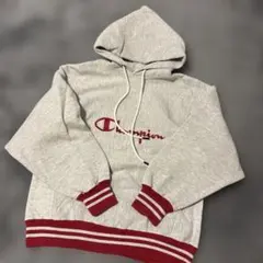 90S champion USA製　リバースウィーブ　リブラインフードパーカーM