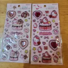 キラキラジュエルシール　サンリオ　2枚セット　シュガーバニーズ　ハローキティ