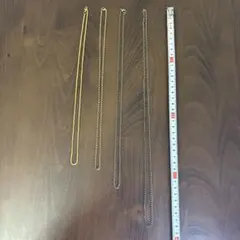 メタルチェーンネックレス4本セット