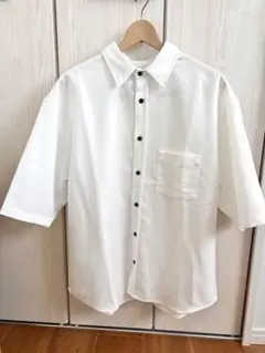 MONO-MART オーバーサイズTRストレッチレギュラーカラーシャツ 半袖