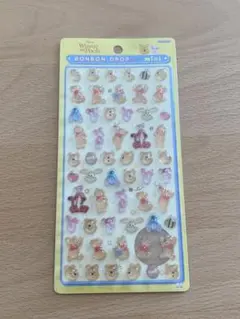 【値下げ】 ボンボンドロップシールミニ ディズニー プーさん サンスター文具
