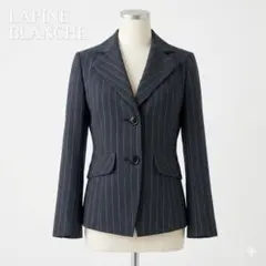 美品 LAPINE BLANCHE ラピーヌ ジャケット ストライプ 11のサムネイル