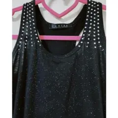 janissラインストーン ラメ タンクトップ 【未着用】