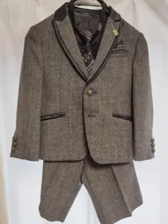 フォーマルスーツ 120cm グレー 卒園 入学