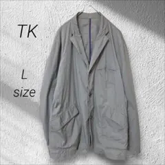 タケオキクチ☆テーラードジャケット　グレー　薄手　春秋　サイズ3　メンズ