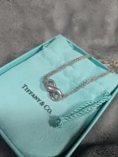 ティファニー　インフィニティ　ネックレス　　ダブルチェーン　シルバー925