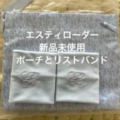エスティローダー　ポーチ、ヘア&リストバンド　セット
