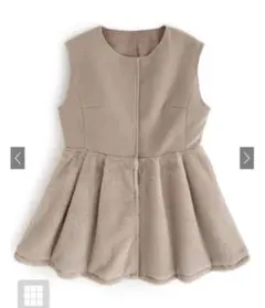 GRL ファー切替ペプラムジレ ask01