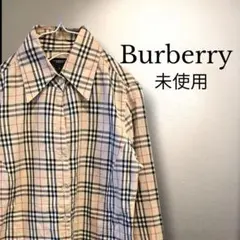 美品 Burberry バーバリー ノバチェック ベルト付 シャツワンピース
