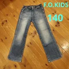 F.O.KIDS　140　デニム　ストレートパンツ　長ズボン