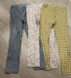 ユニクロ　UNIQLO レギンス 10分丈　3点セット 120cm