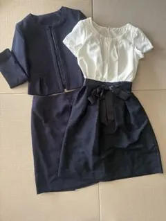 ネイビー セレモニースーツ 3点セット7号