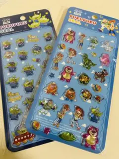 ディズニーぷくぷくシール2枚セット♡トイ・ストーリー ♡エイリアン