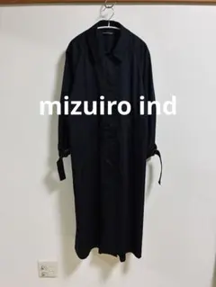 mizuiroind ミズイロインド　コットン　ステンカラーコート 日本製