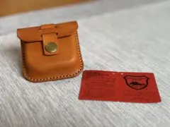 栃木レザーヌメ革ハーレーツールバック・サイドバック風目薬ケースレザークラフト本革