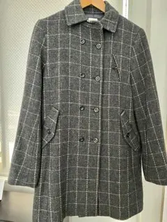 グレー系チェック ダブルブレストジャケット