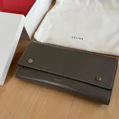 セリーヌ 人気 マルチファクションウォレット長財布 グレージュ 黄色のサムネイル