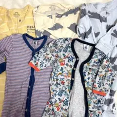 NEXT、Petit Bateau ロンパース5点セット