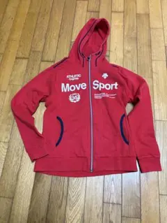 DESCENTE Move Sport パーカー レッド DAT-2621W