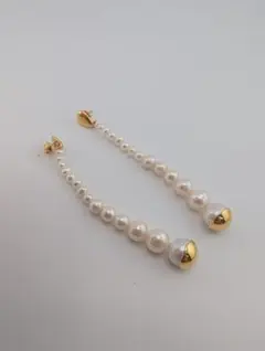 CHAN LUU パール ロングピアス ゴールドカラー 925のサムネイル