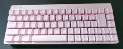 ELECOM VK300s speed65% 銀軸 ピンクキーボード