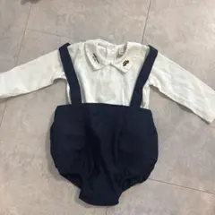 petit main 刺繍付きロンパース