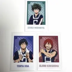 ヒロアカ　極楽湯　緑谷出久　切島　飯田　チェキ　カード