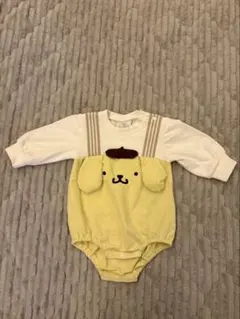 ポムポムプリン　バースデイ　ロンパース 70cm